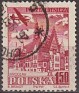 Poland 1954 Paisaje 1,50 ZT Verde Scott C38. Polonia C38 us. Subida por susofe